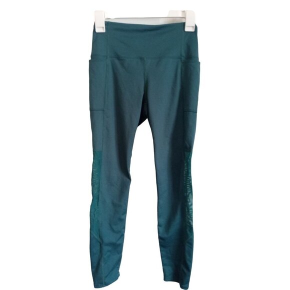 Joy Lab teal mess side full length mid rise leggings - Picture 1 of 7